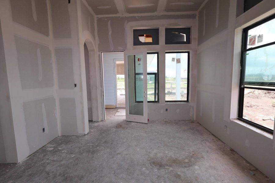 In-progress construction of a new home in Sienna - Landmark Row Collection, Missouri City, TX (Image 11).