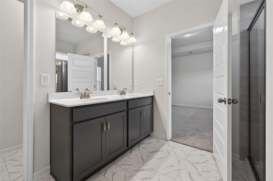 Furnished interior view inside a new home in Franklin Manor, Lawrenceville (Image 30).