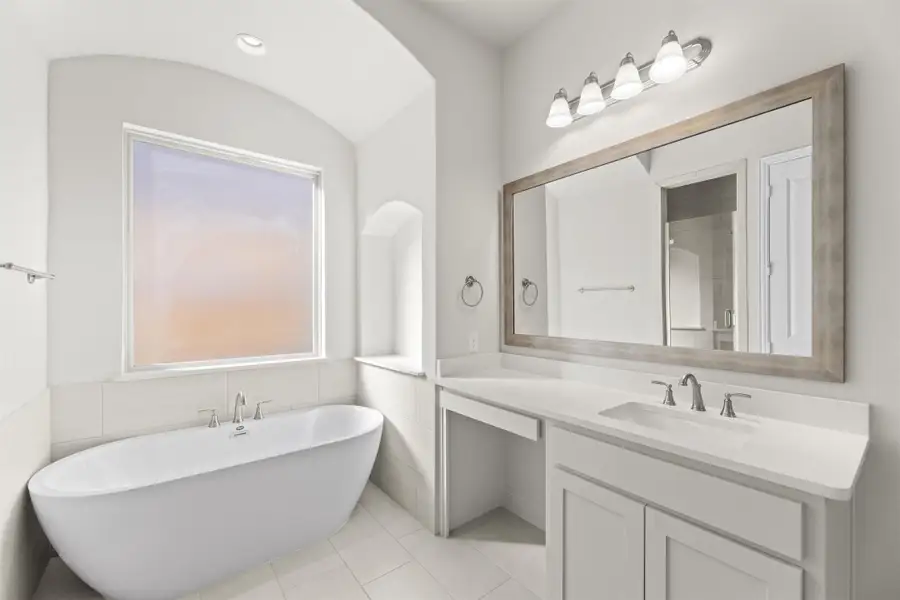 Representative furnished interior of a home built from the Portsmouth by Windsor Homes in Nelson Lake Estates, Rockwall (Image 13).