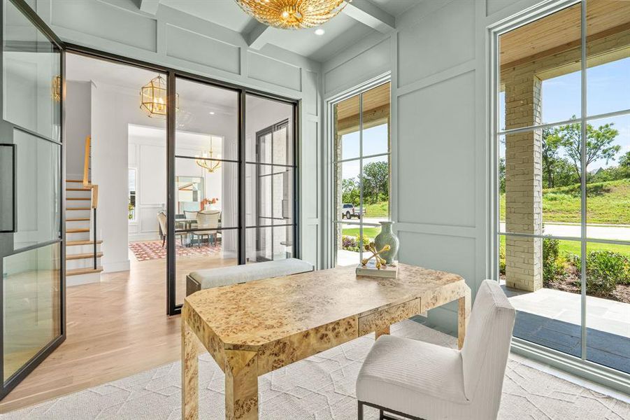 Furnished interior view inside a new home in , Fort Worth (Image 34).