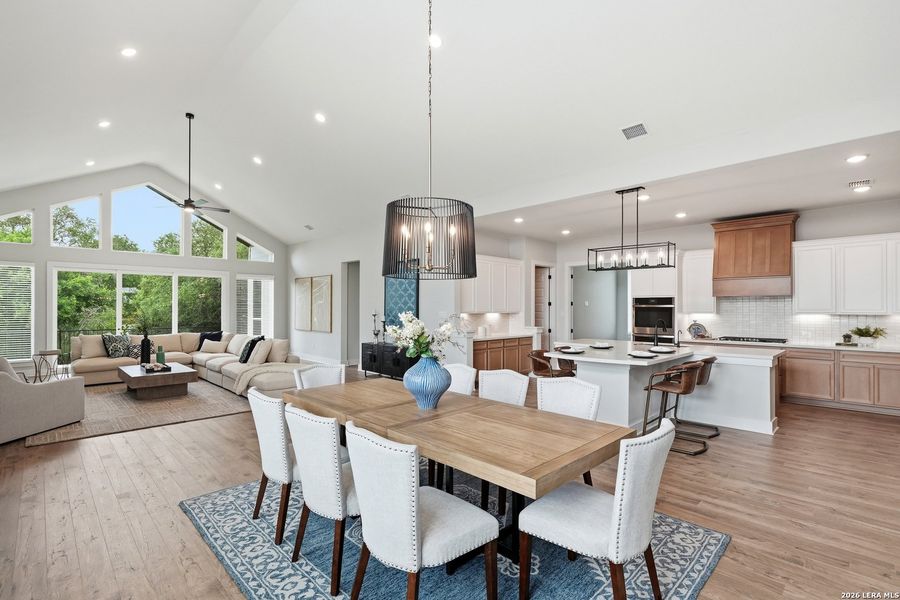 Furnished interior view inside a new home in Potranco Oaks, Castroville (Image 16).