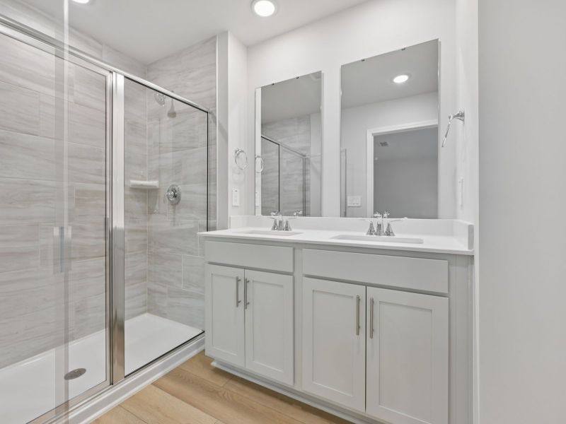 Furnished interior view inside a new home in Oakwood Townes, Mebane (Image 5).