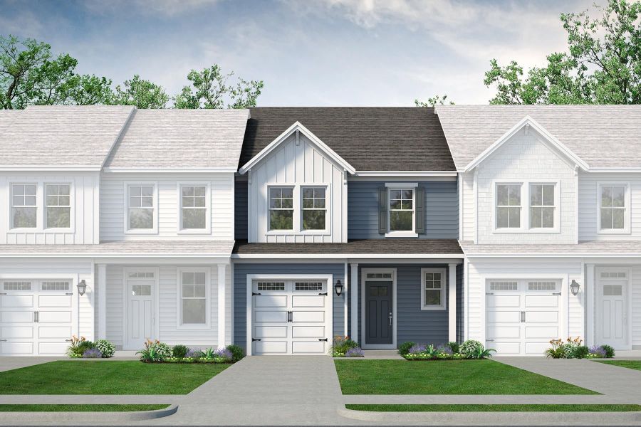 Representative exterior photo of a completed home built from the The Lotus by Chesapeake Homes in Riverwalk Pointe, Leland, NC (Image 7).