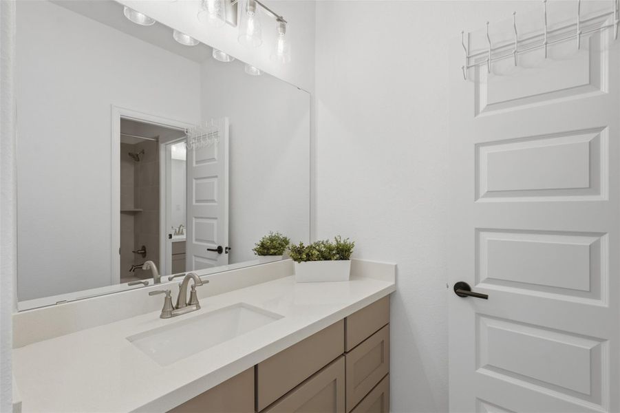 Furnished interior view inside a new home in Elyson, Katy (Image 26). Furnished interior view inside a new home in Elyson, Katy (Image 26).