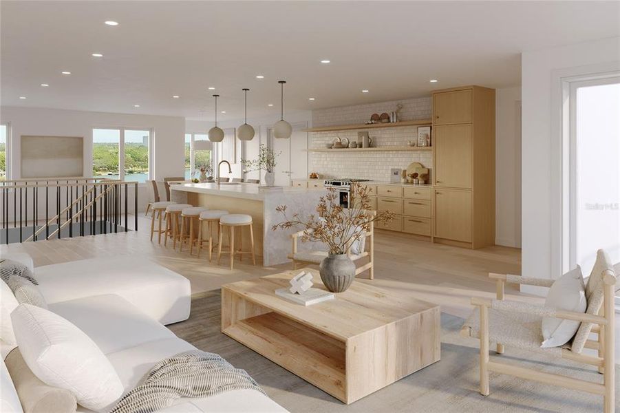 Furnished interior view inside a new home in , St. Petersburg (Image 7).