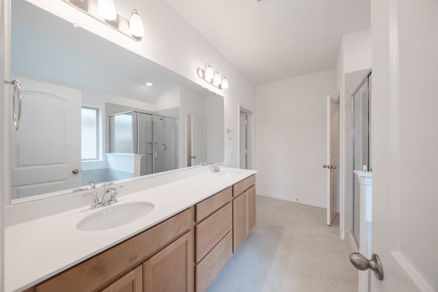Furnished interior view inside a new home in Whitewing Trails, Princeton (Image 9).