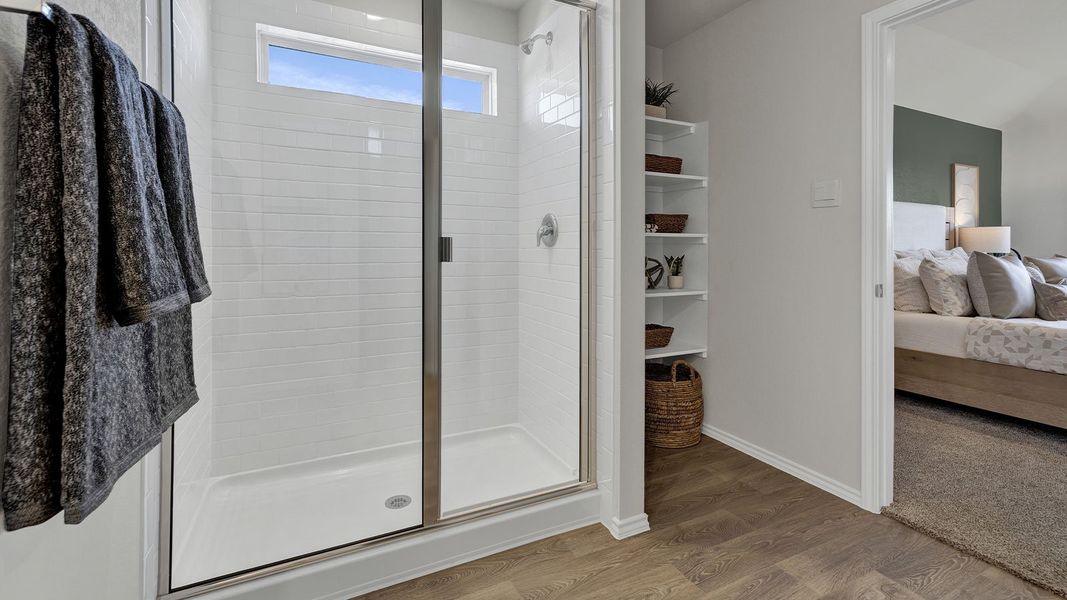 Representative furnished interior of a home built from the The Irvine by D.R. Horton in Swenson Heights, Seguin (Image 23). Representative furnished interior of a home built from the The Irvine by D.R. Horton in Swenson Heights, Seguin (Image 23).