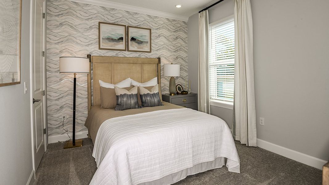 Representative furnished interior of a home built from the Caicos by Taylor Morrison in Esplanade at Center Lake Ranch, St. Cloud (Image 15).