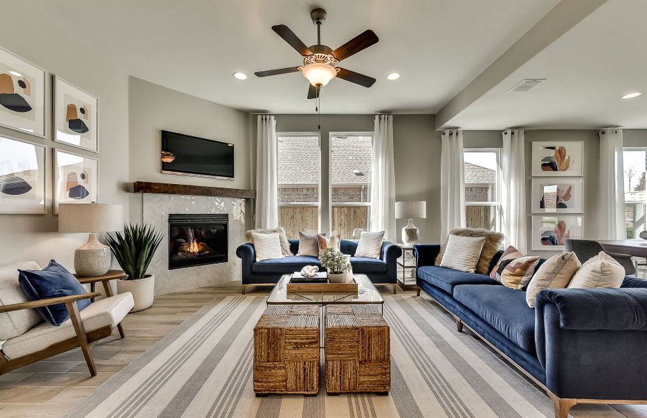 Representative furnished interior of a home built from the Palisade by Pulte Homes in Anna Town Square, Anna (Image 29).
