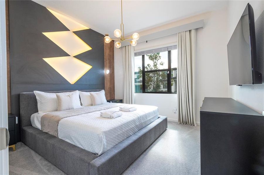 Furnished interior view inside a new home in , Orlando (Image 7).