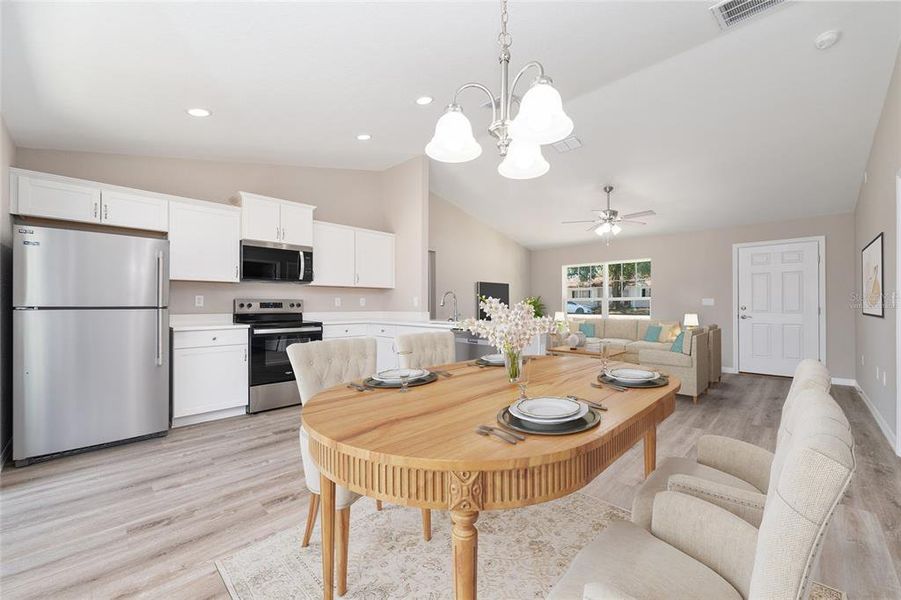Furnished interior view inside a new home in , Ocala (Image 3).