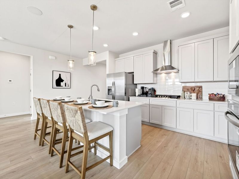 Furnished interior view inside a new home in Parks at Foster Crossing, Anna (Image 8).