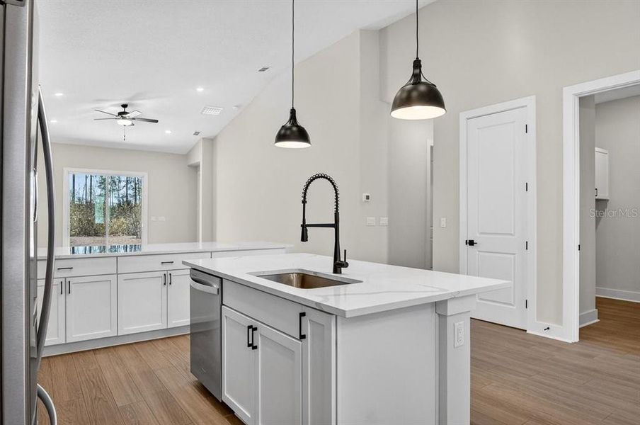 Furnished interior view inside a new home in Stables at Cary Forest, Bryceville (Image 11).