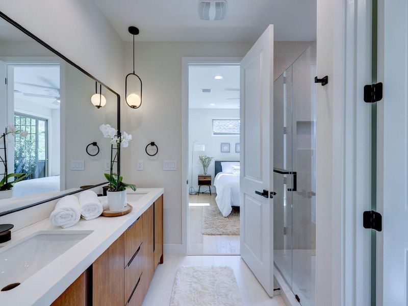 Furnished interior view inside a new home in , Austin (Image 13). Furnished interior view inside a new home in , Austin (Image 13).