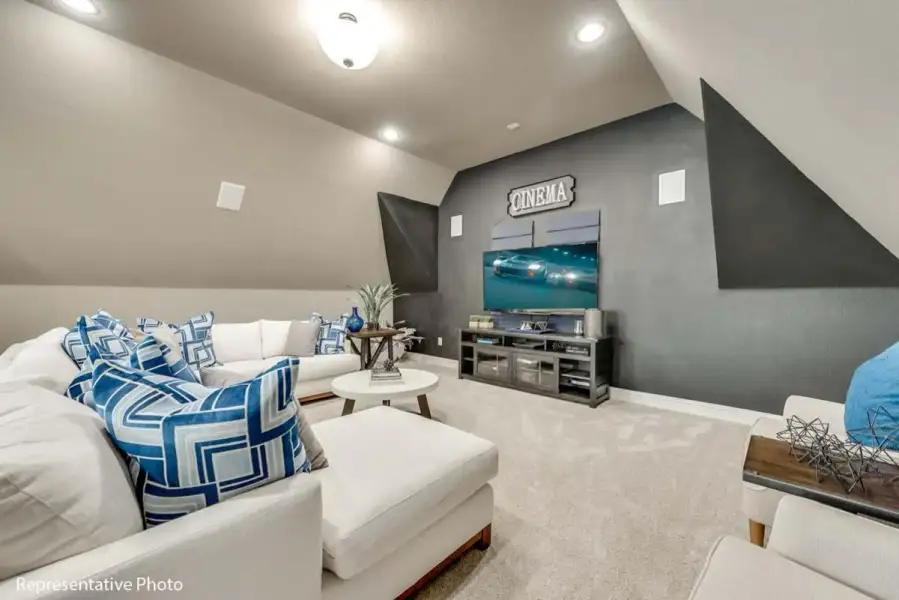 Furnished interior view inside a new home in Chatham Reserve, Providence Village (Image 8).