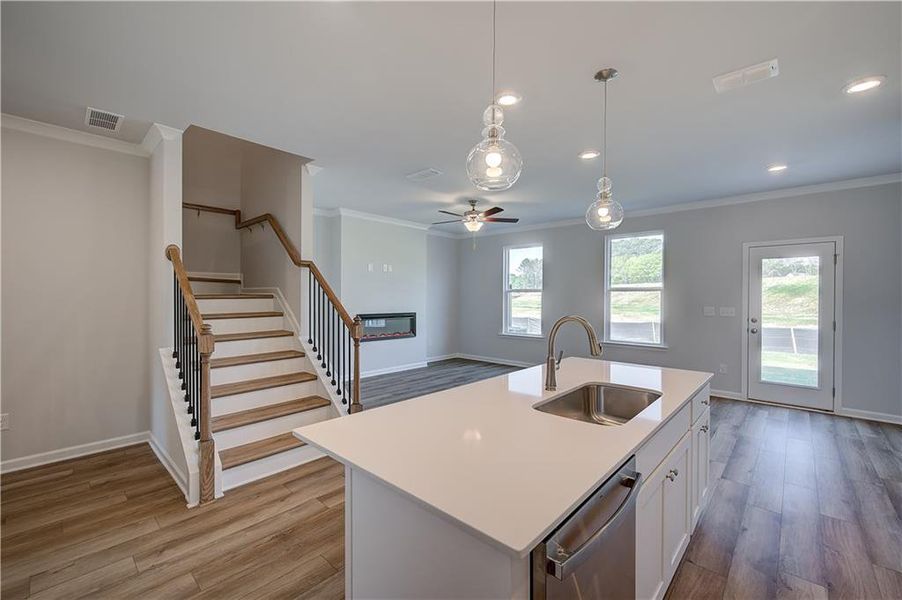 Furnished interior view inside a new home in Langley Overlook, Loganville (Image 9).