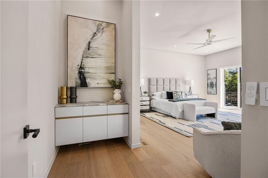 Furnished interior view inside a new home in , Atlanta (Image 58). Furnished interior view inside a new home in , Atlanta (Image 58).