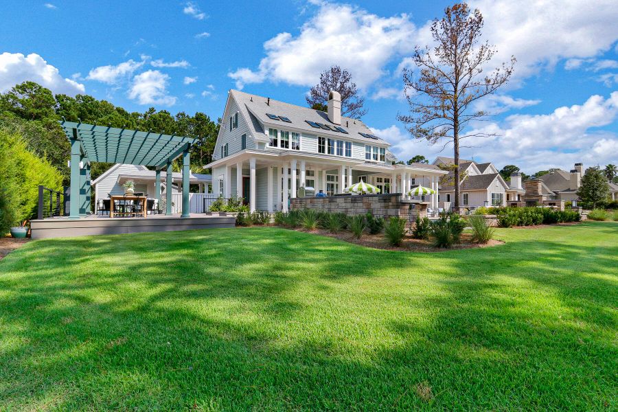 Front exterior of a new home in , Bluffton, SC, highlighting curb appeal (Image 23).