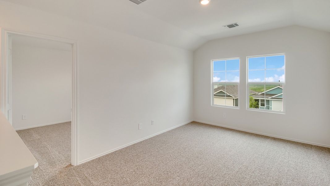 Representative unfurnished interior of a home built from the The Hanna by D.R. Horton in Wayside, Uhland (Image 11). Representative unfurnished interior of a home built from the The Hanna by D.R. Horton in Wayside, Uhland (Image 11).