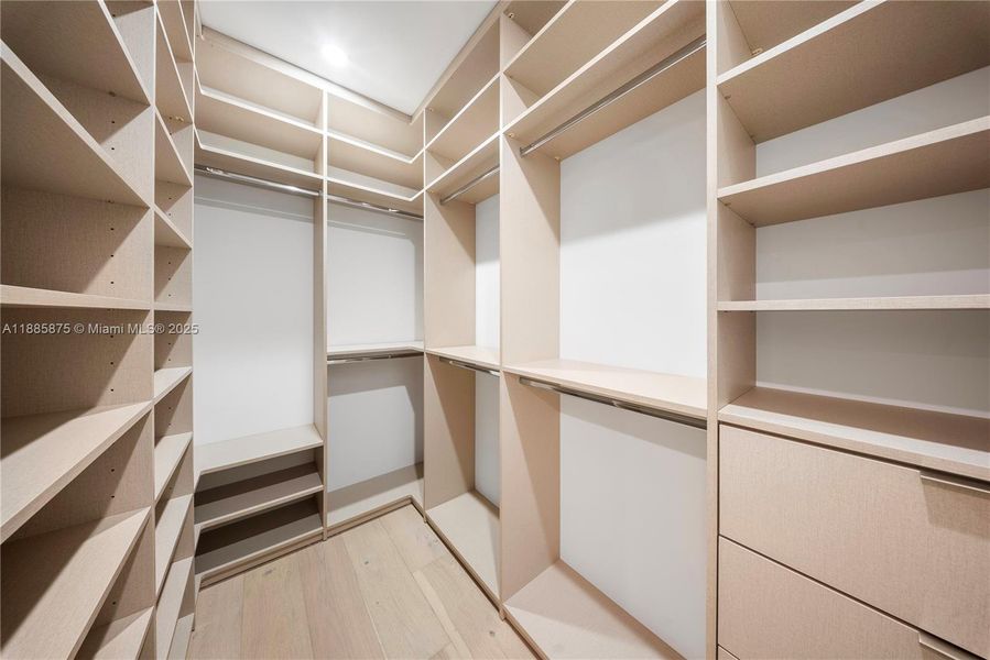 Primary closet Primary closet