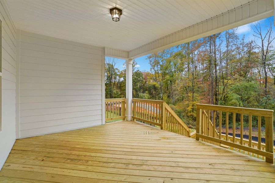 Exterior details and patio area of a home in Villas at Prestwick, Mooresville (Image 2).