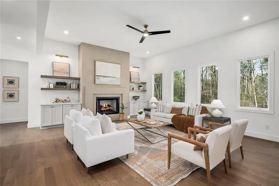 Furnished interior view inside a new home in , Acworth (Image 5). Furnished interior view inside a new home in , Acworth (Image 5).