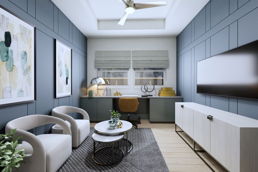 Representative furnished interior of a home built from the The Magnolia by David Weekley Homes in ARTAVIA 50' Homesites, Conroe (Image 5).