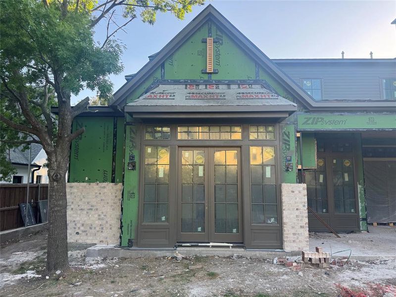 In-progress construction of a new home in , Dallas, TX (Image 8).