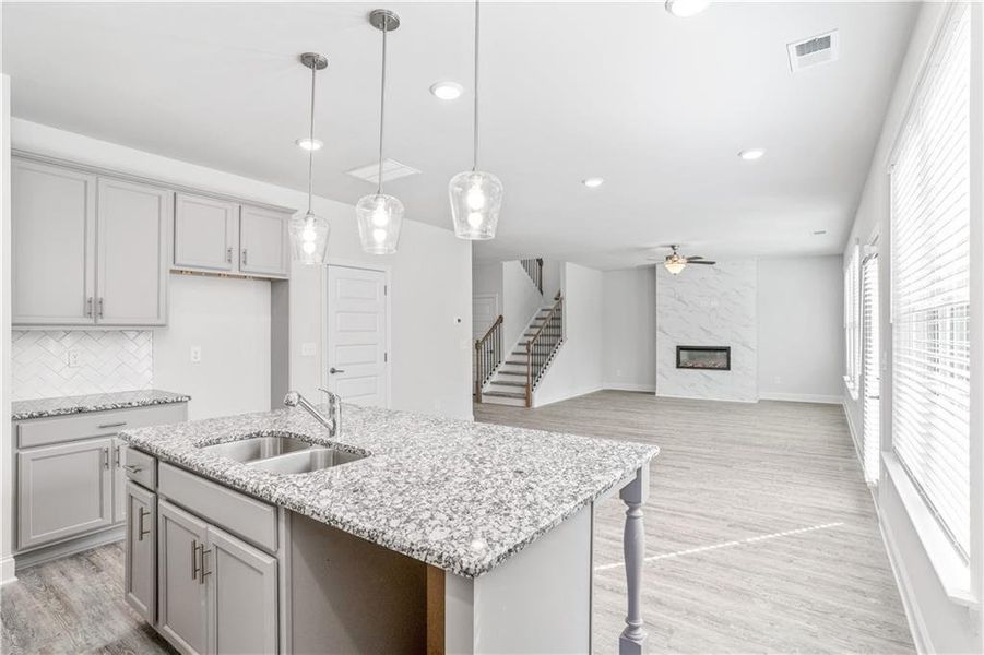 Furnished interior view inside a new home in Waters Edge, Mansfield (Image 9).