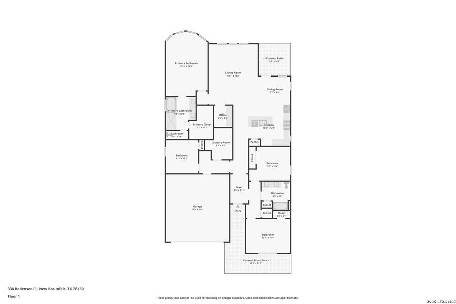 2D floor plan layout of this home in , New Braunfels, TX (Image 5).