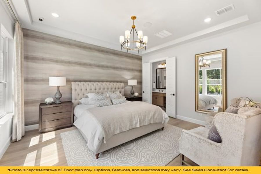 Representative furnished interior of a home built from the The Catalina by Stonefield Homes in The Highlands, Rockwall (Image 67).