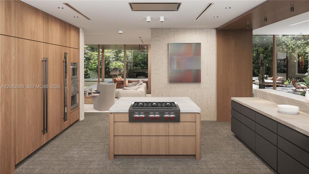 Furnished interior view inside a new home in , Miami (Image 6).