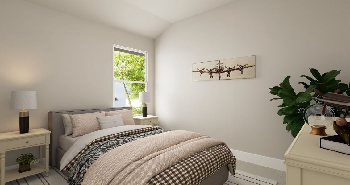 Furnished interior view inside a new home in Painted Tree, McKinney (Image 12).