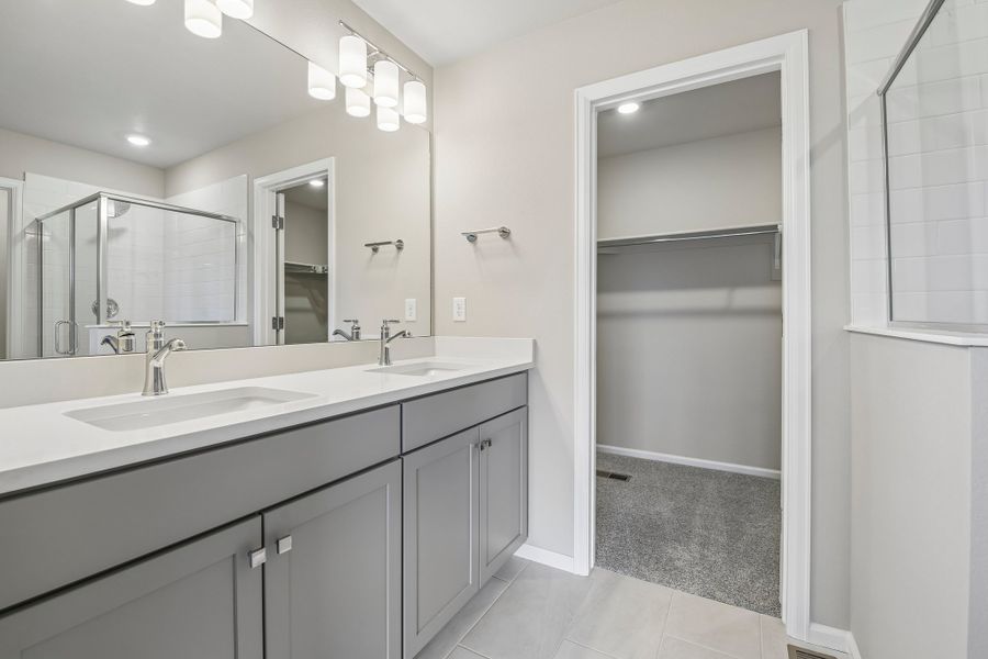 Furnished interior view inside a new home in Woodrose at Painted Prairie, Aurora (Image 6). Furnished interior view inside a new home in Woodrose at Painted Prairie, Aurora (Image 6).