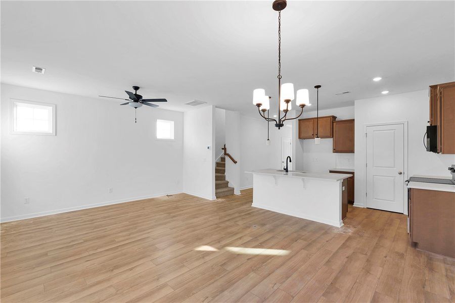 Spacious, unfurnished interior of a new home in Meece Townhomes, Easley (Image 13). Spacious, unfurnished interior of a new home in Meece Townhomes, Easley (Image 13).