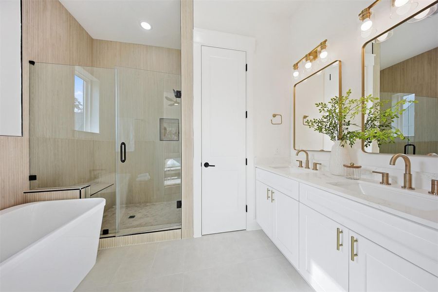 Furnished interior view inside a new home in , Houston (Image 10).