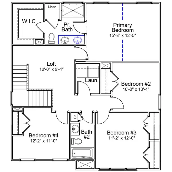 2D floor plan layout of this home in Citadel Point at Southbridge, Sneads Ferry, NC (Image 4). 2D floor plan layout of this home in Citadel Point at Southbridge, Sneads Ferry, NC (Image 4).