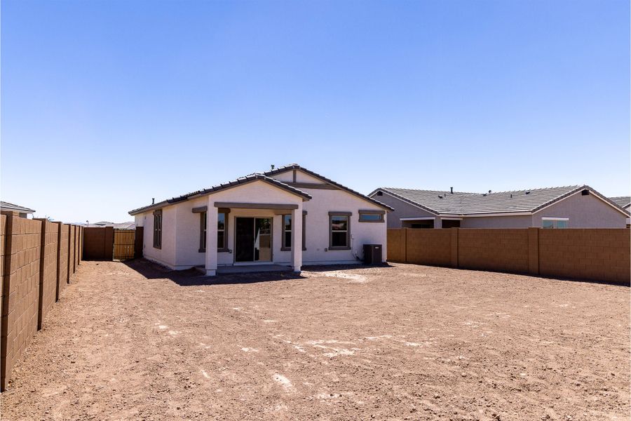Exterior details and patio area of a home in Rancho Santa Rosa, Maricopa (Image 20).