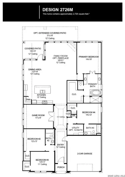 2D floor plan layout of this home in Hidden Canyon, San Antonio, TX (Image 2). 2D floor plan layout of this home in Hidden Canyon, San Antonio, TX (Image 2).