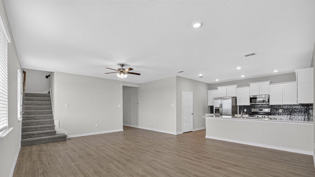 Representative unfurnished interior of a home built from the Rosemary by D.R. Horton in Lilybrooke at Legacy Hills, Celina (Image 6). Representative unfurnished interior of a home built from the Rosemary by D.R. Horton in Lilybrooke at Legacy Hills, Celina (Image 6).