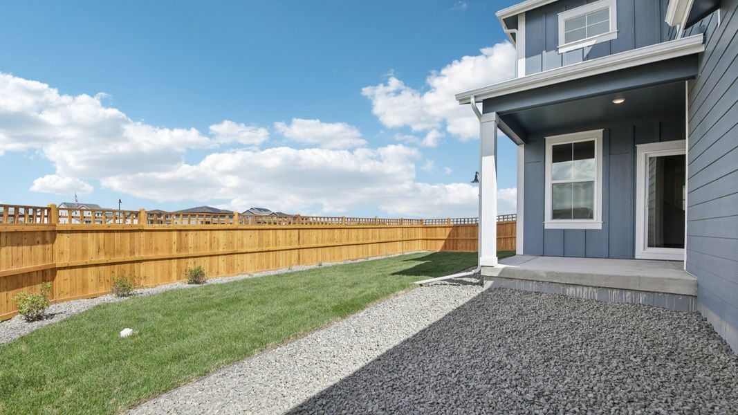 Exterior details and patio area of a home in Timnath Lakes, Timnath (Image 24). Exterior details and patio area of a home in Timnath Lakes, Timnath (Image 24).