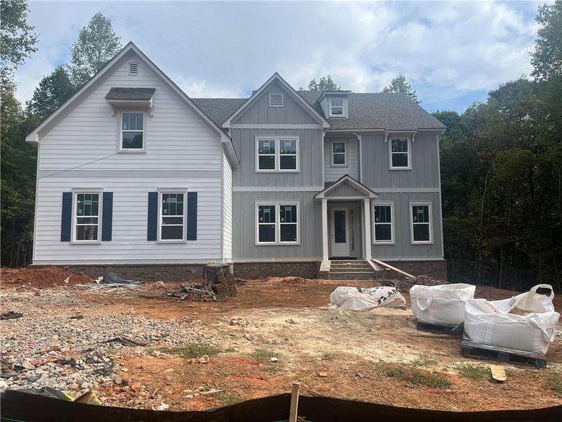 In-progress construction of a new home in , Cumming, GA (Image 51).