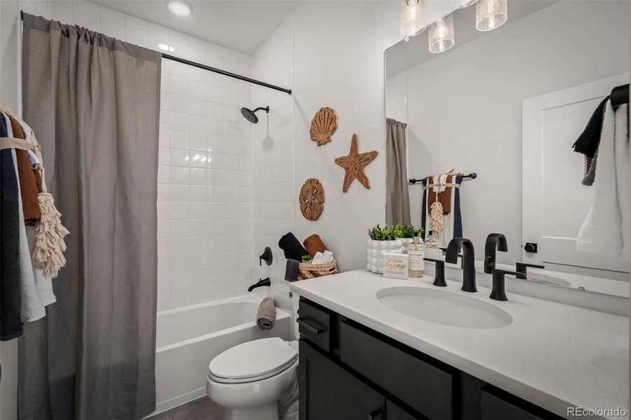 Furnished interior view inside a new home in Revel Crossing at Wolf Ranch - The Panorama Collection, Colorado Springs (Image 10).