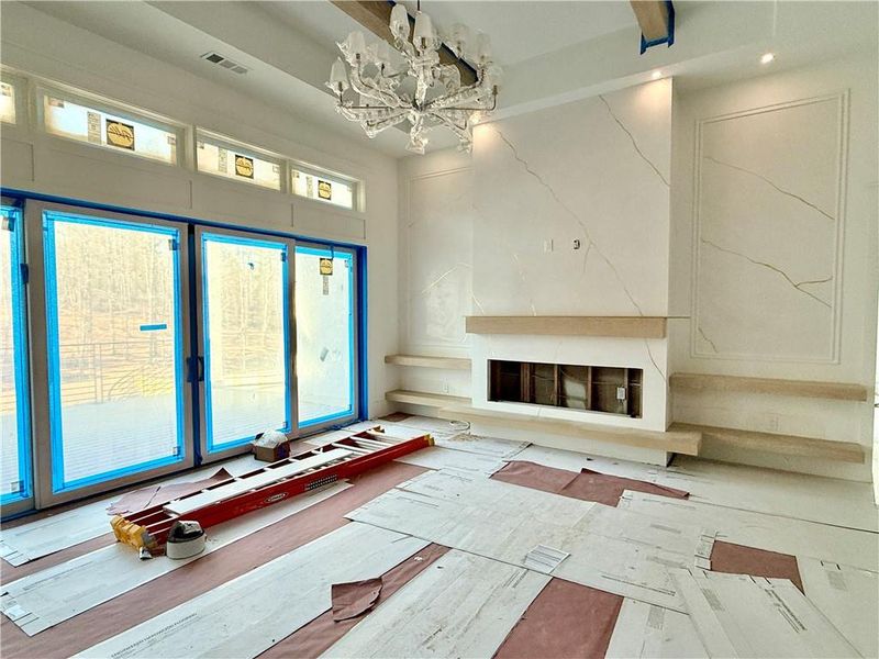 In-progress construction of a new home in , Flowery Branch, GA (Image 16).