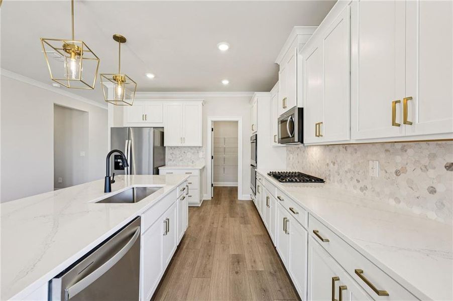 Furnished interior view inside a new home in River Pointe, Monroe (Image 22).