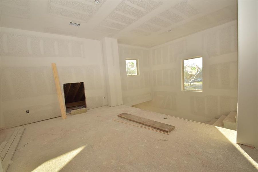 Another view of the upstairs gameroom