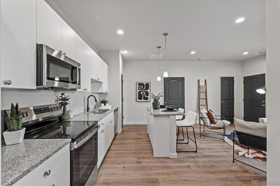 Furnished interior view inside a new home in , Pueblo West (Image 35).