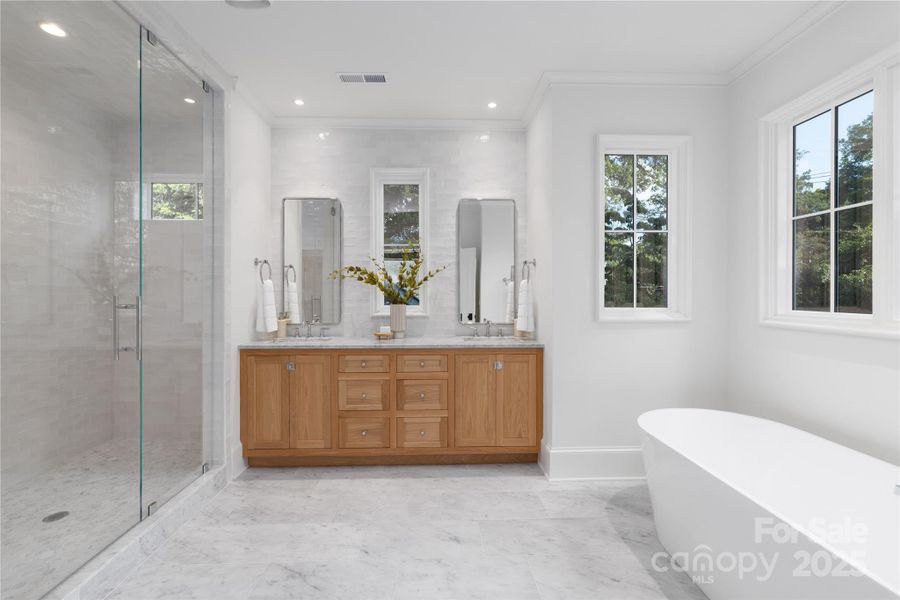 Furnished interior view inside a new home in , Charlotte (Image 15).