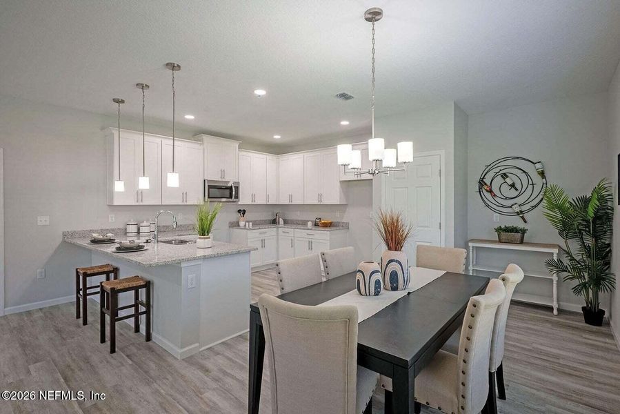 Furnished interior view inside a new home in , Jacksonville (Image 11).