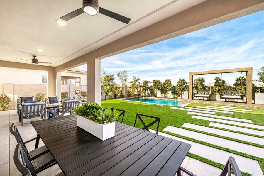 Representative exterior details of a home built from the Estrella Plan 3514 by Tri Pointe Homes in Terraza, San Tan Valley (Image 3). Representative exterior details of a home built from the Estrella Plan 3514 by Tri Pointe Homes in Terraza, San Tan Valley (Image 3).